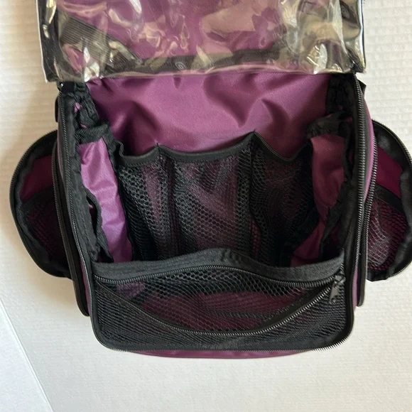 Venture 4th hanging travel toiletry bag, purple. - Picture 3 of 13